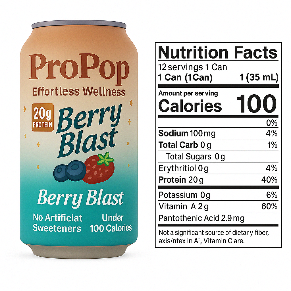 ProPop Protein Hydration Soda